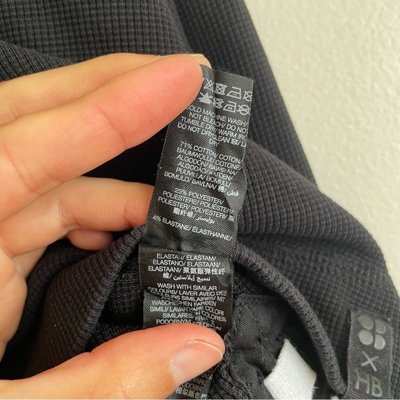 Sweaty Betty Halle Berry Hoodie sweatshirt cropped thermal activewear waffle XL - Picture 13 of 14